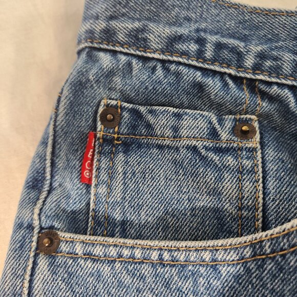 BUGLE BOY 750 Vintage Unisex Baggy Tapered Easy Fit Size 38W 32 IN Exc. Condit. - Picture 6 of 16